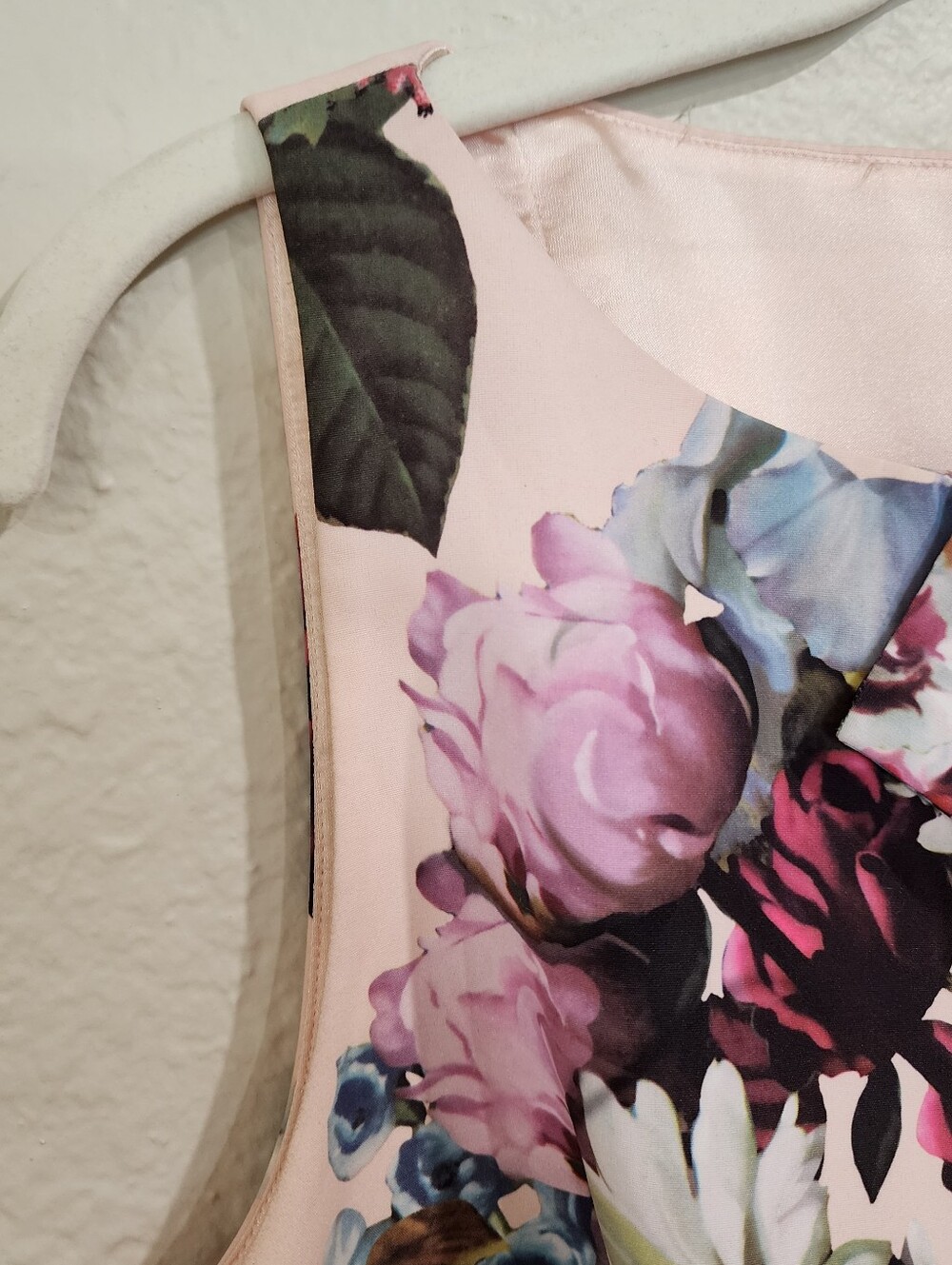 Ted Baker London Deavon Oil Painting Floral Fit-and-Flare Dress Size 4 - Picture 7 of 12